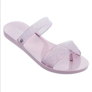 Melissa Love Lip Sparkle AD Slide Sandal.